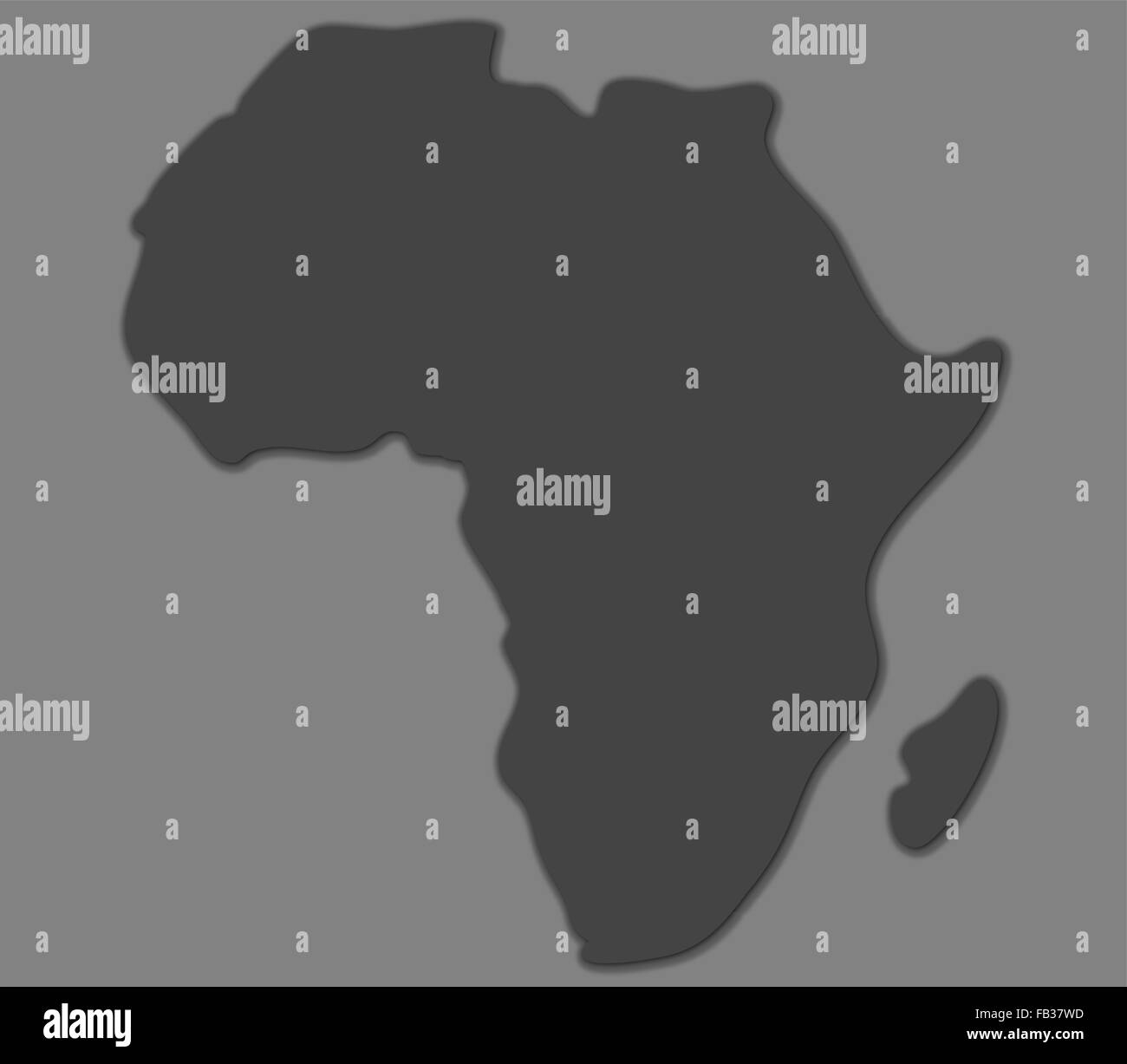 Actual political map africa hi-res stock photography and images - Alamy