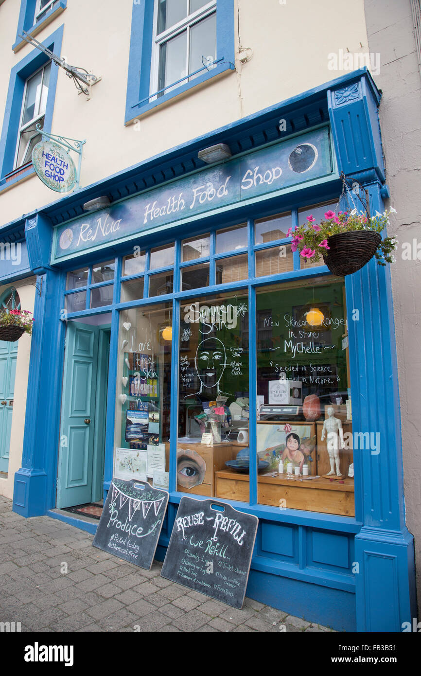 Health Food Shop Sign; Dingle, Ireland Stock Photo Alamy