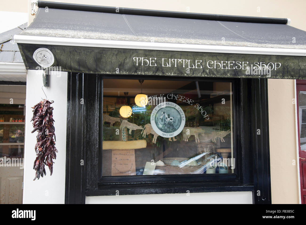 Little Cheese Shop Sign, Dingle, Ireland Stock Photo - Alamy