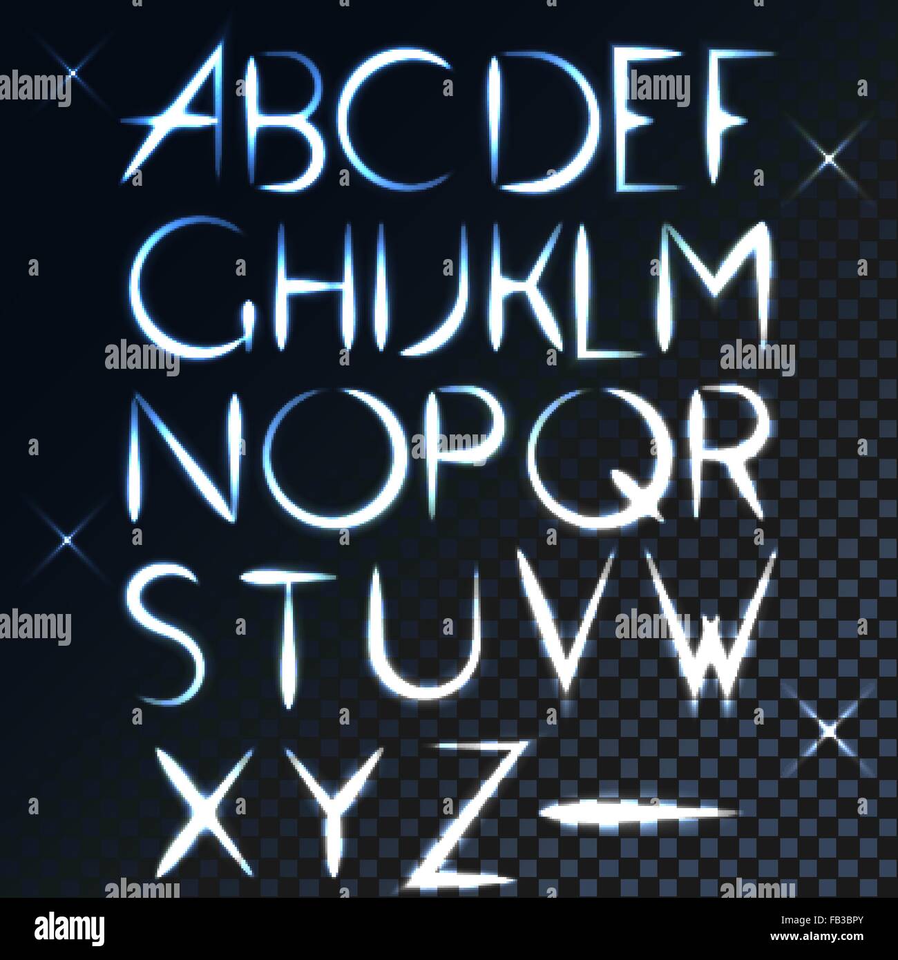 Abc vector light font hi-res stock photography and images - Alamy