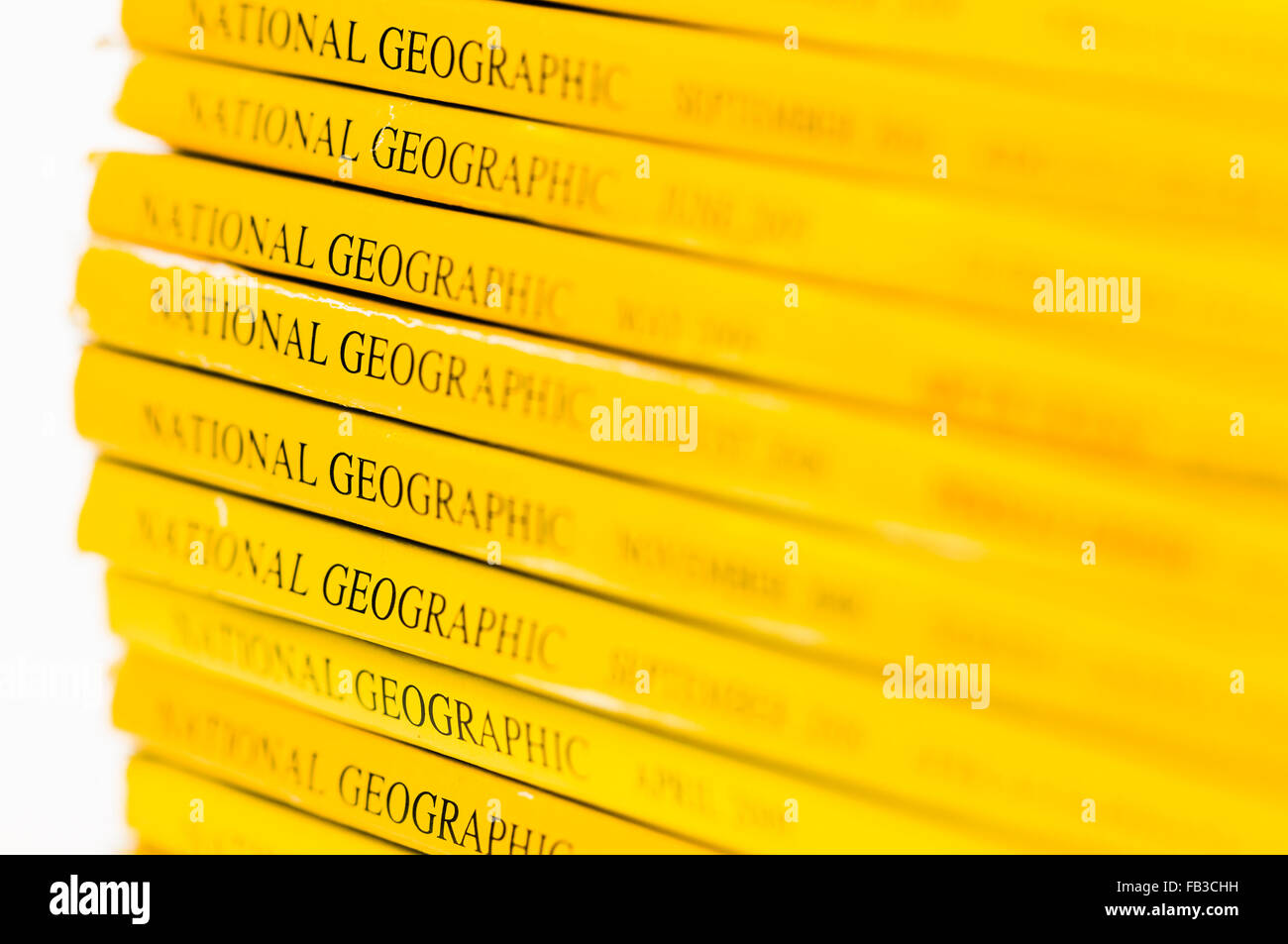 pile of national geographic magazines