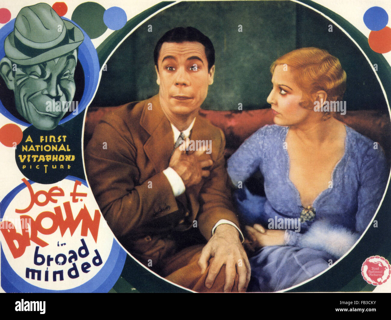 BROAD MINDED 1934 First National film with Joe E. Brown and Thelma Todd Stock Photo