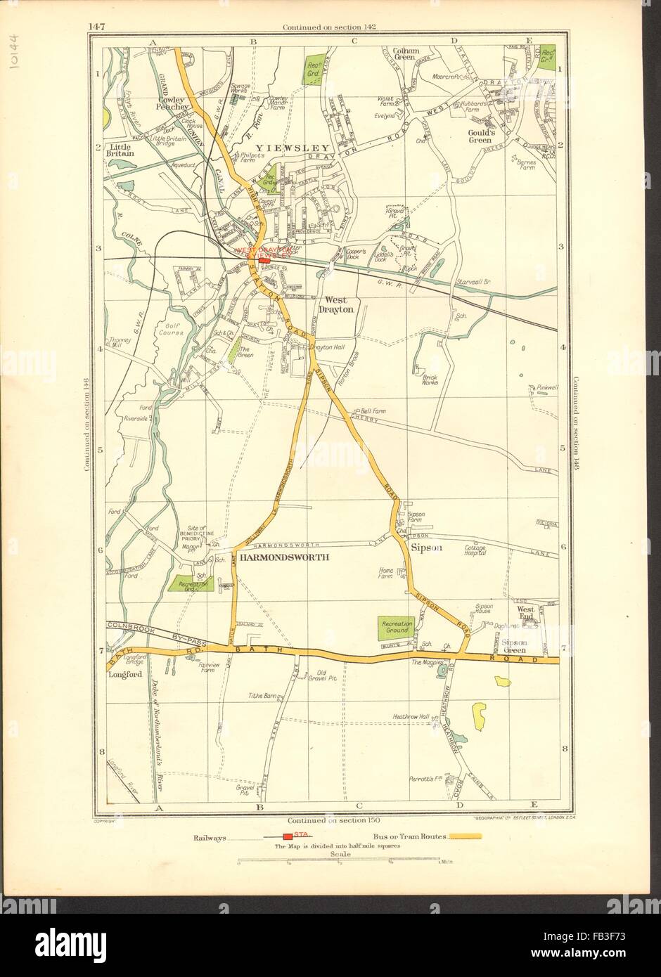 Harmondsworth maps hires stock photography and images Alamy