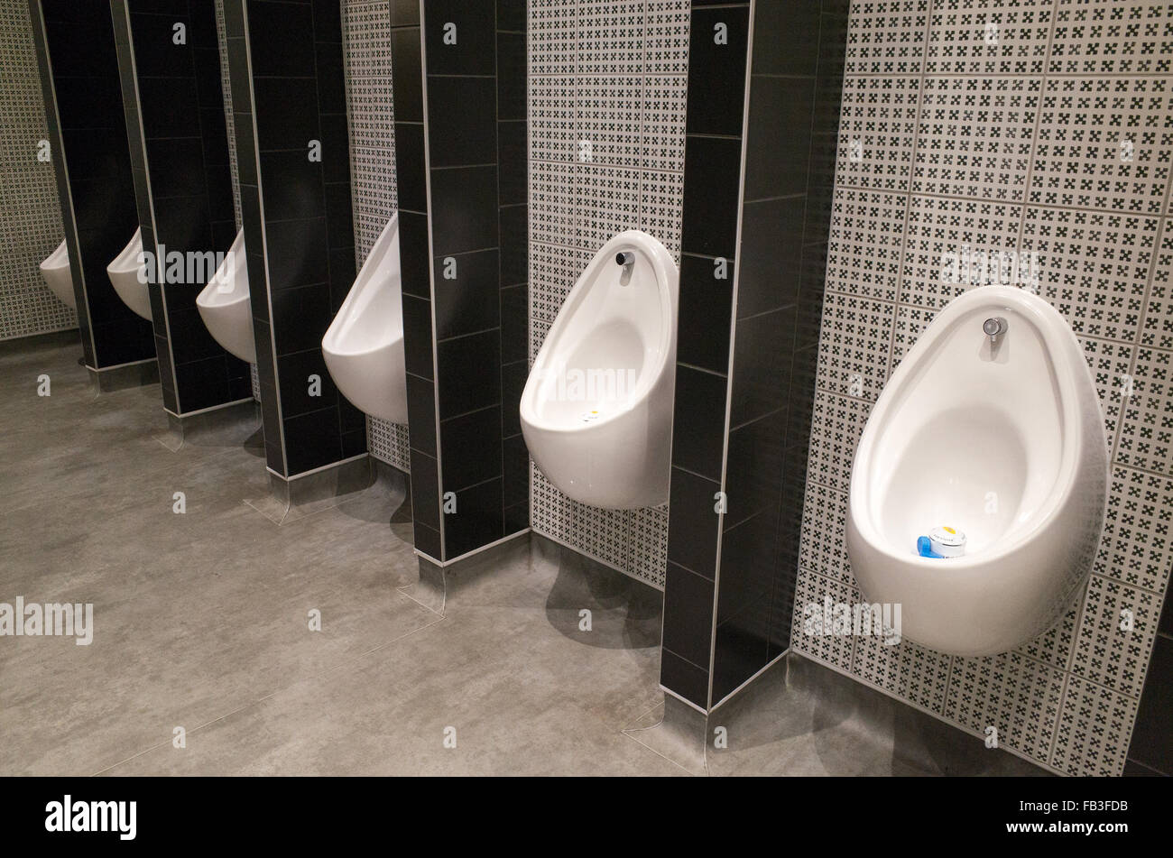 Men's toilets at Wetherspoon's pub, England, UK Stock Photo