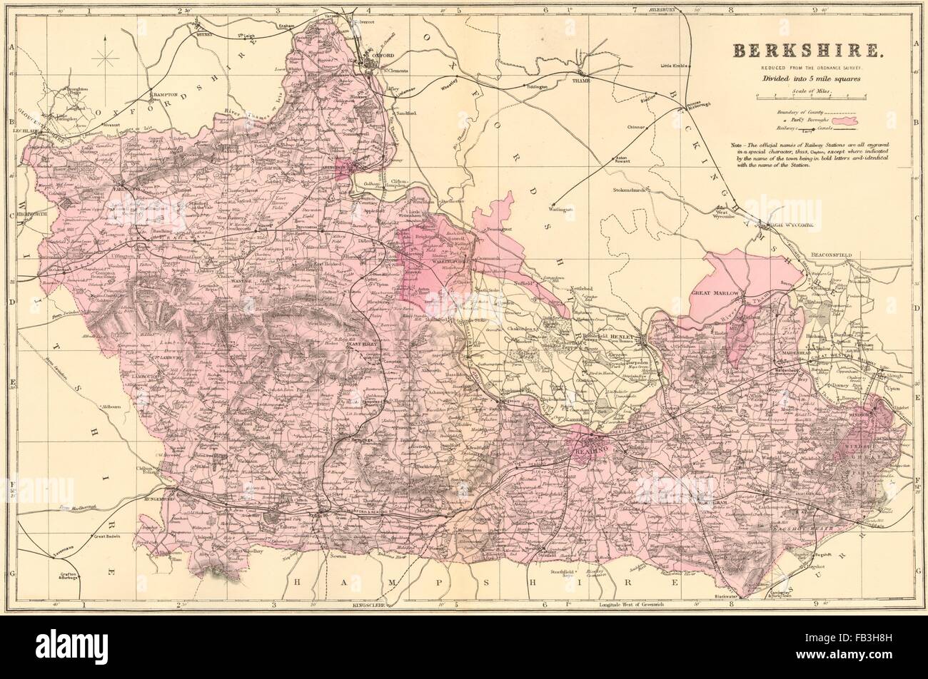 Berks map hi-res stock photography and images - Alamy