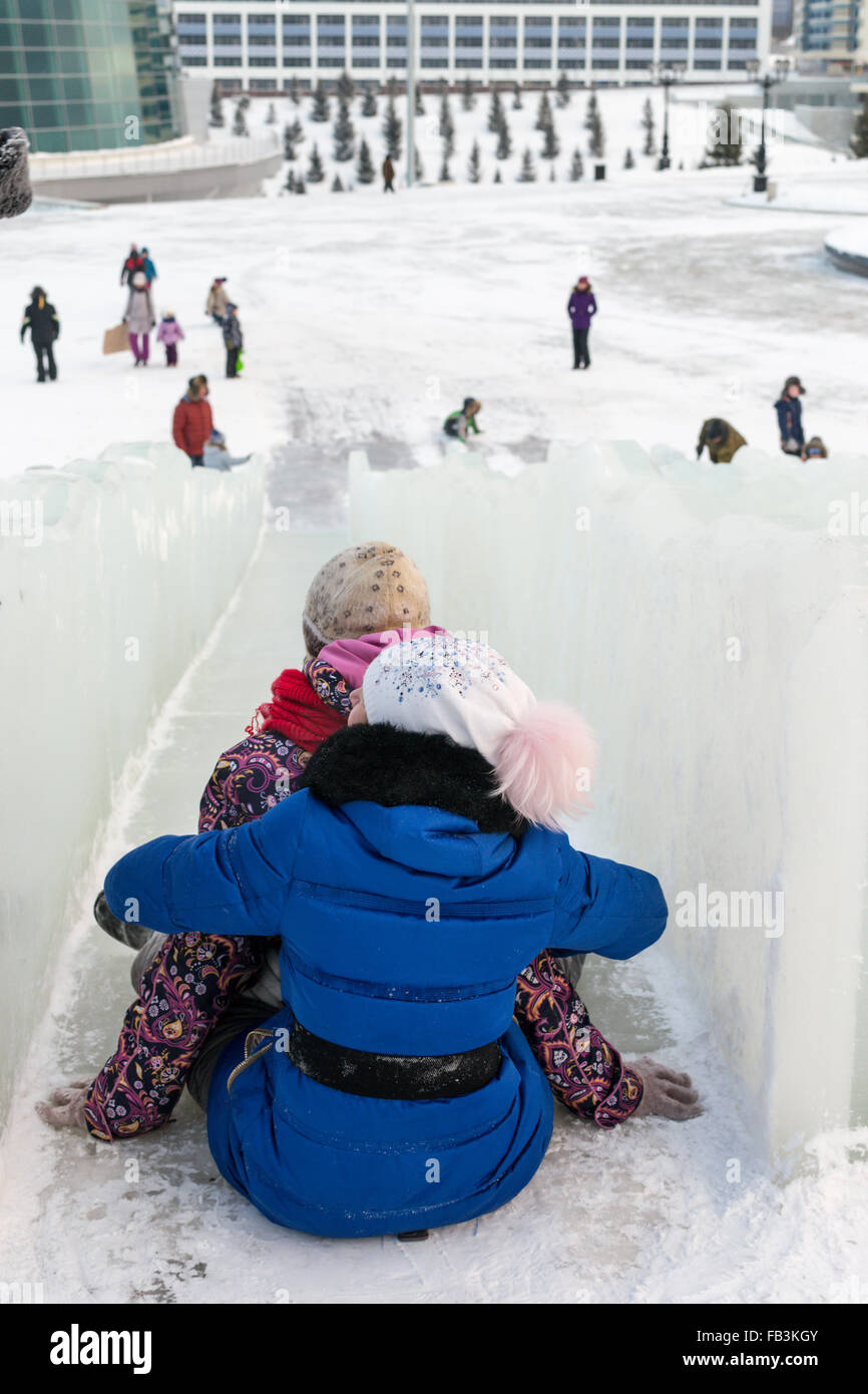 Russian Slide Rides Russian ice slides hi-res stock photography and images - Alamy