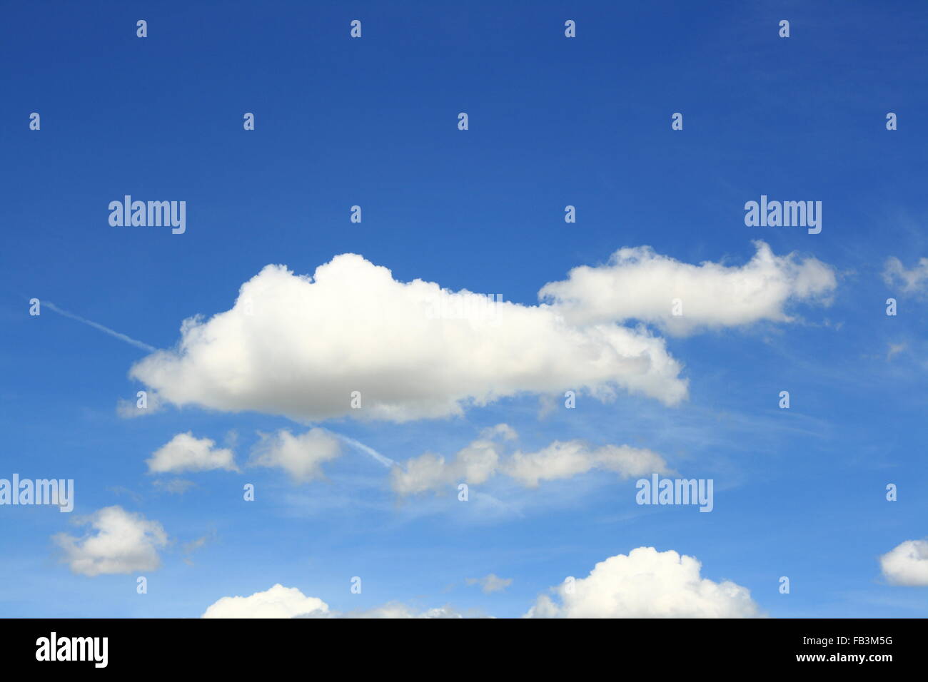 abstract background of blue sky and fluffy white cloud during daytime ...