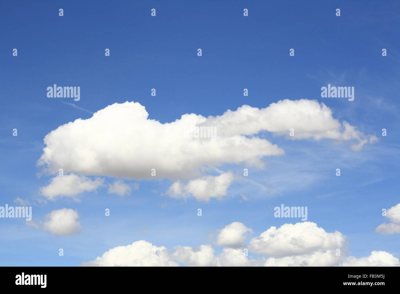 abstract background of blue sky and fluffy white cloud during daytime ...