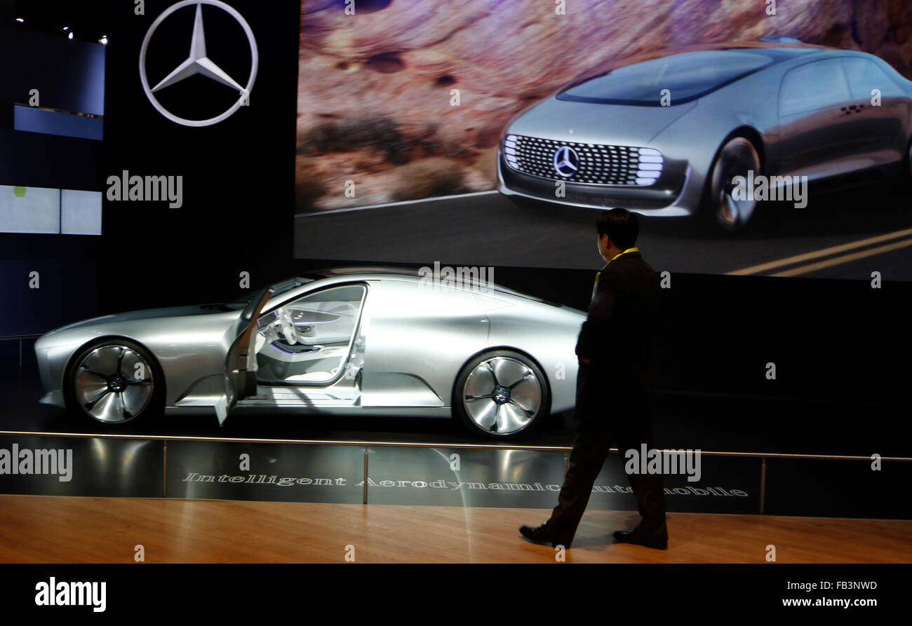 Las Vegas NV, USA. 8th Jan, 2016. Mercedes Benz concept IAA car on