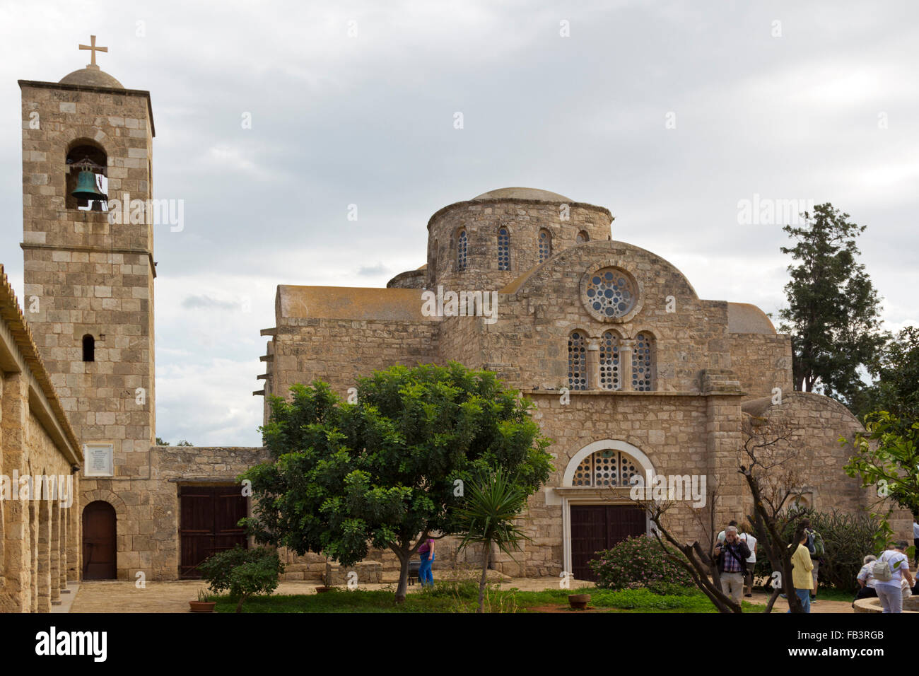 Church, Icon and Archeological Museum St. Barnabas, Salamis, Northern Cyprus Stock Photo