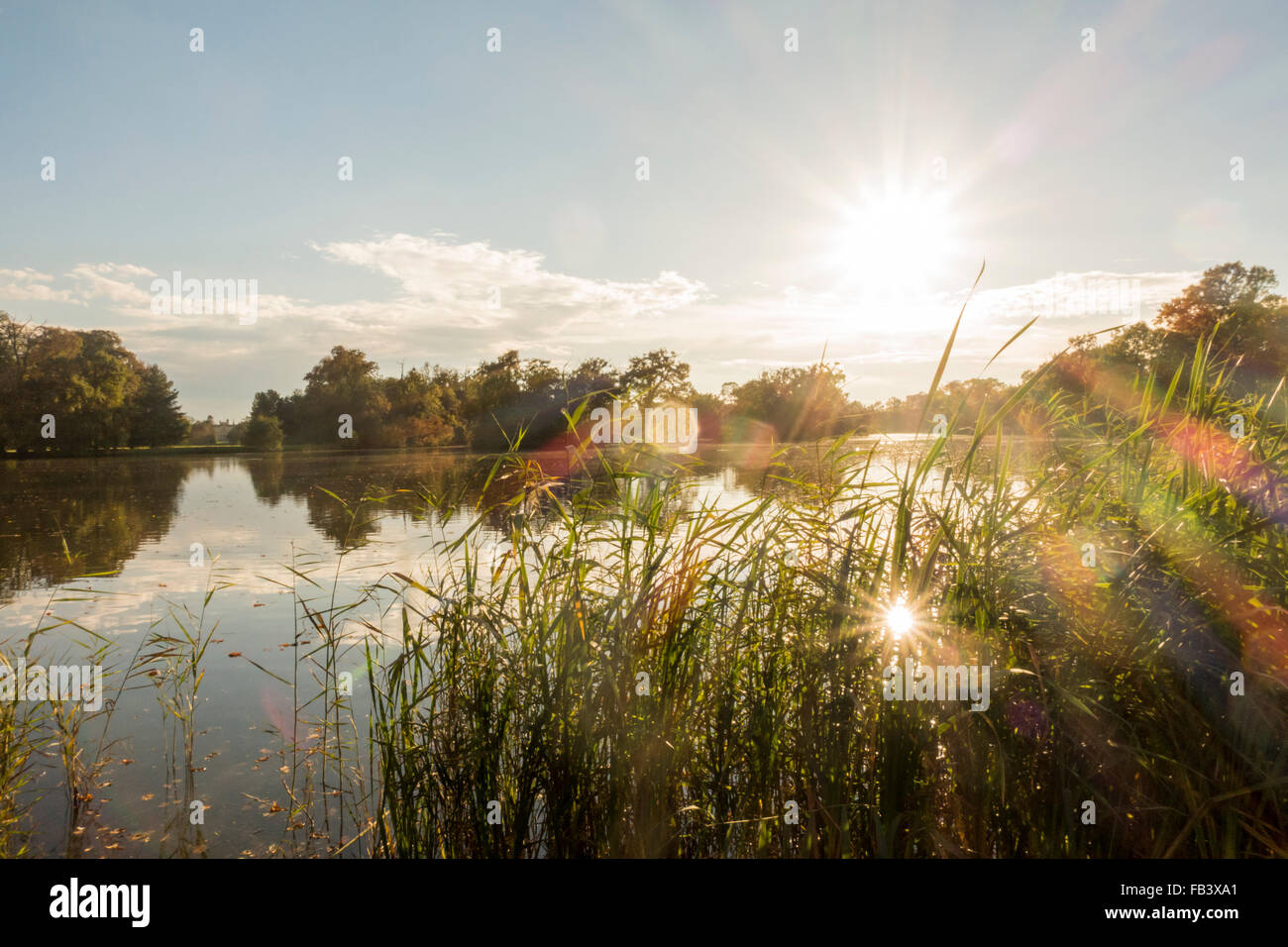 UNESCO World Heritage Site, Landscape Garden of Lednice Castle, Lednice, South Moravia, Czech Republic, Southern Morava Stock Photo