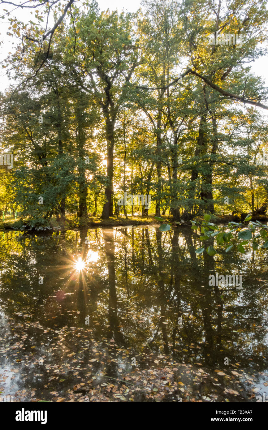 UNESCO World Heritage Site, Landscape Garden of Lednice Castle, Lednice, South Moravia, Czech Republic, Southern Morava Stock Photo