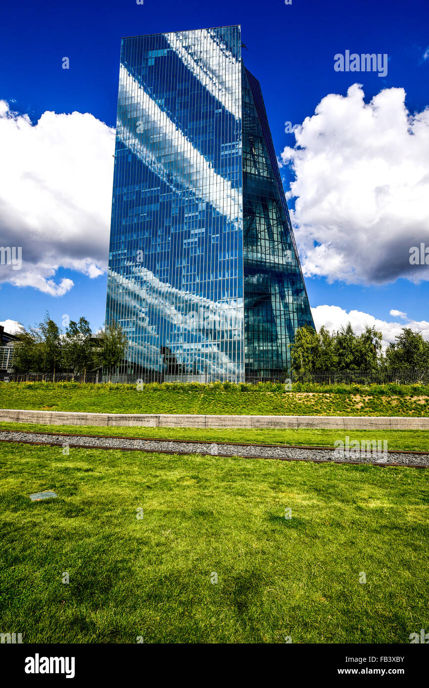 ECB, European Central Bank, Frankfurt, Germany, Hessen Stock Photo