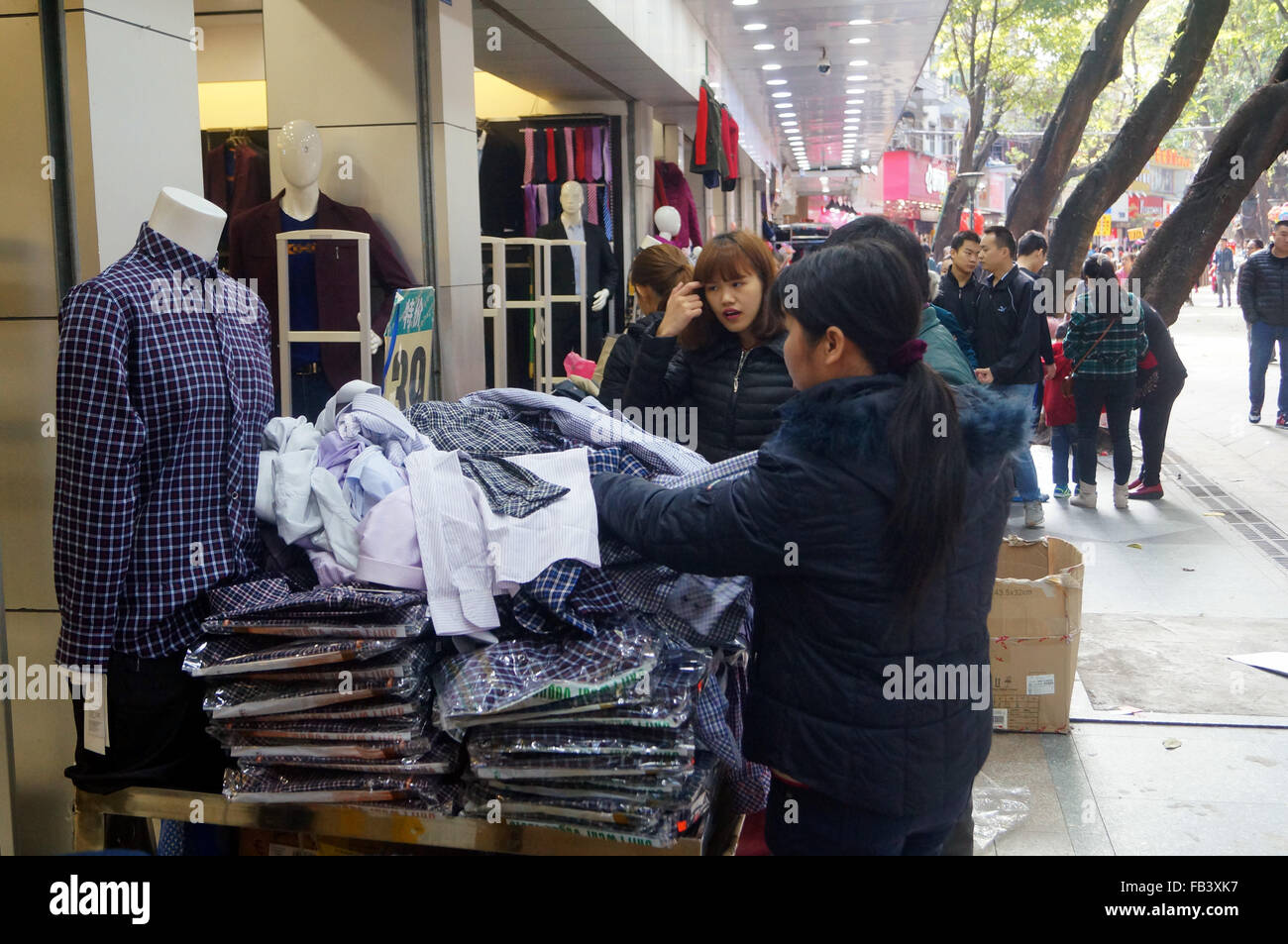 Clothing Commercial Street Stock Photo Alamy