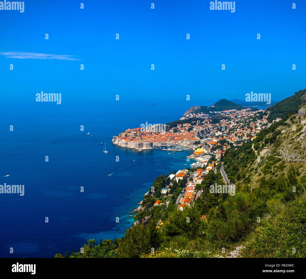 Dubrovnik, Dalmatien, Kroatien Stock Photo