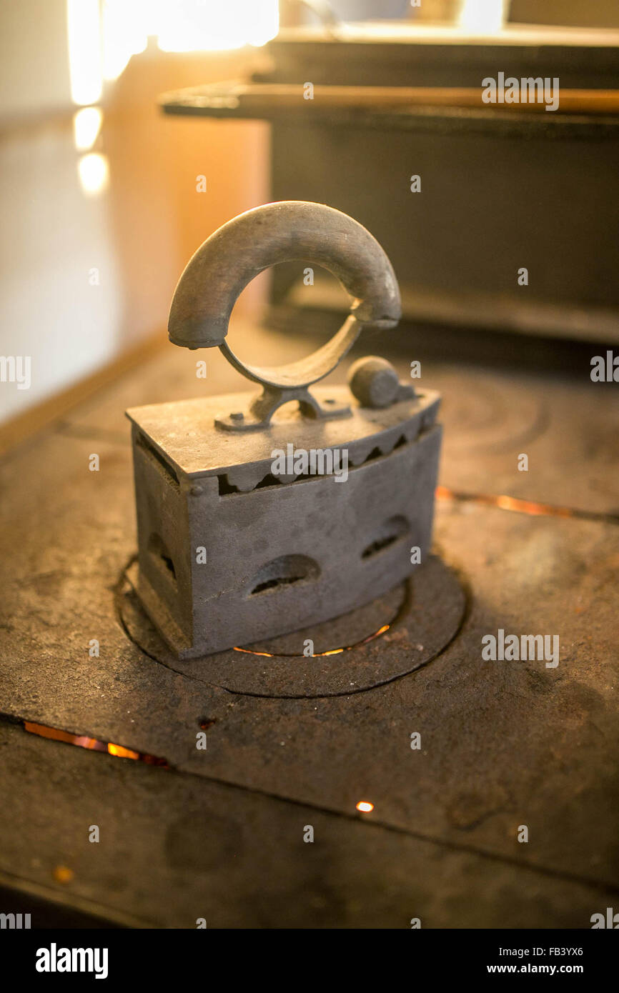 Old coal iron picture Stock Photo Alamy