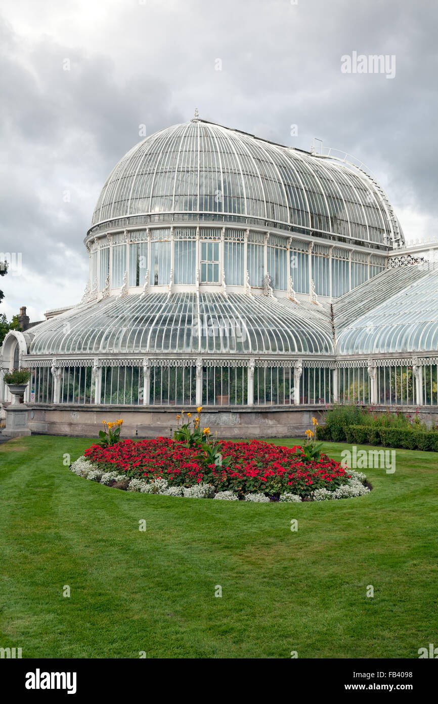 The Palm House, Botanic gardens of Belfast, Northern Ireland Stock Photo