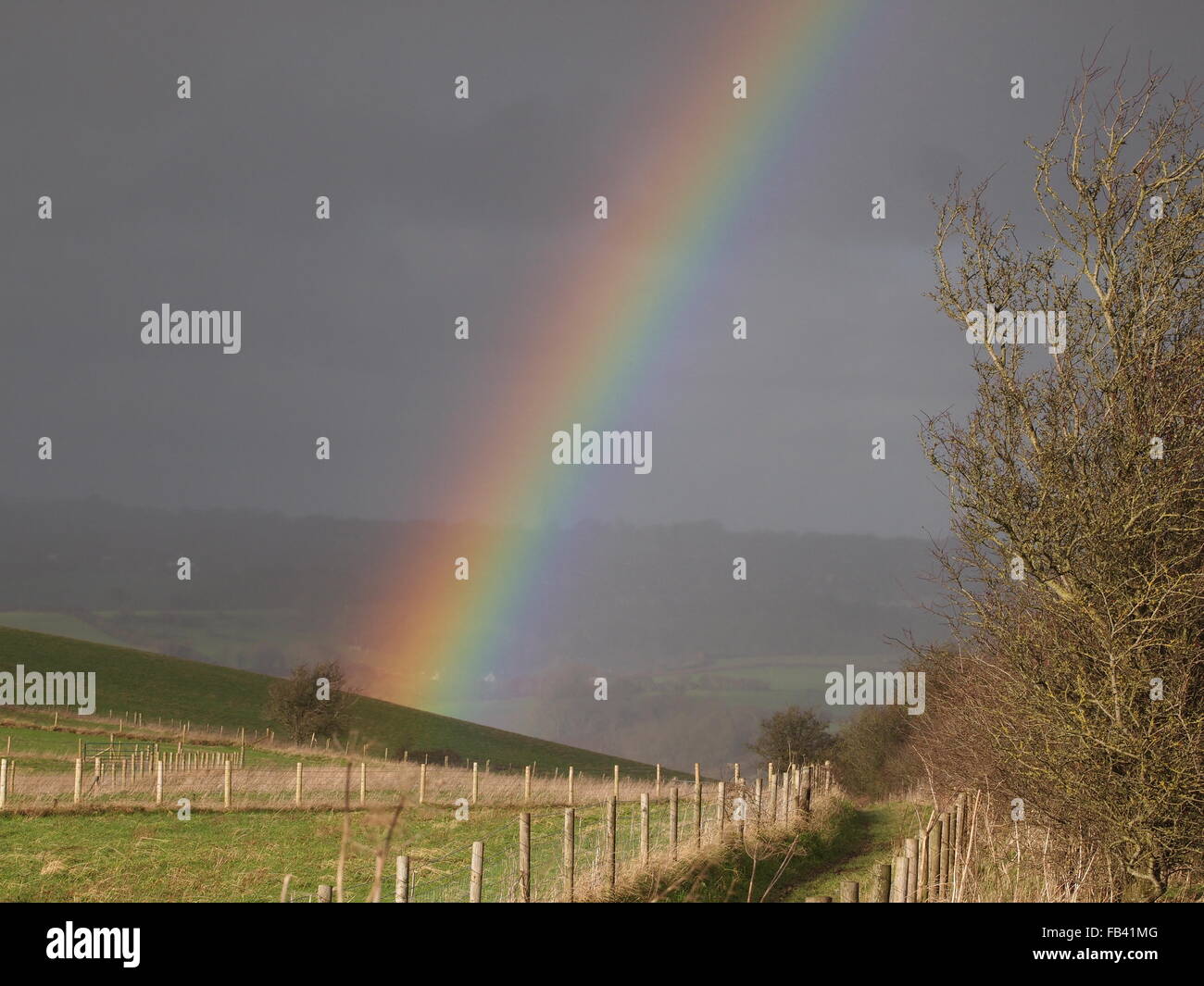 rainbows after a storm Stock Photo - Alamy