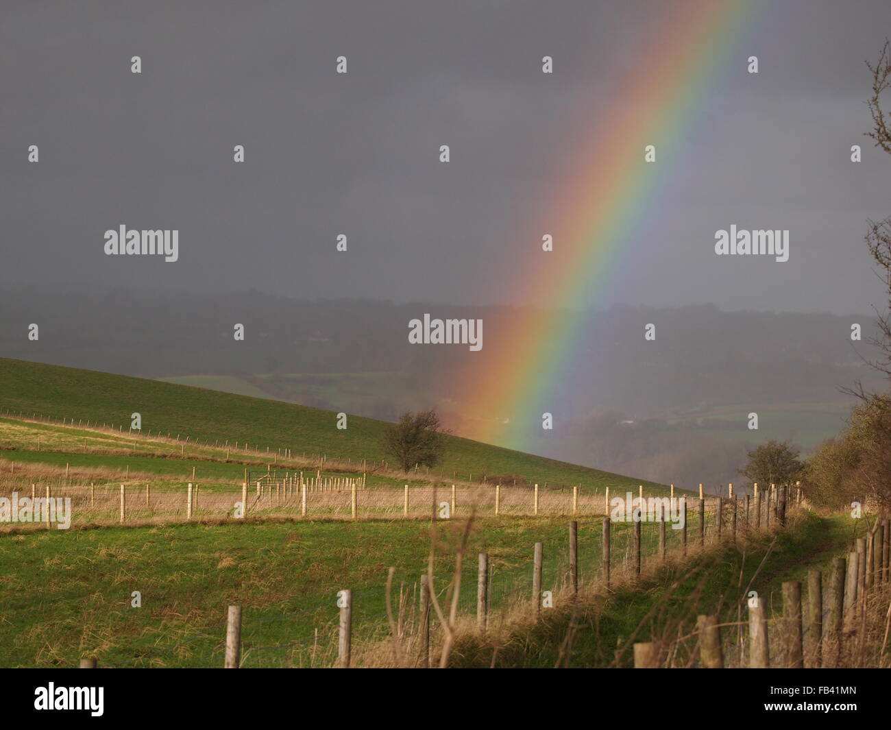 rainbows after a storm Stock Photo - Alamy
