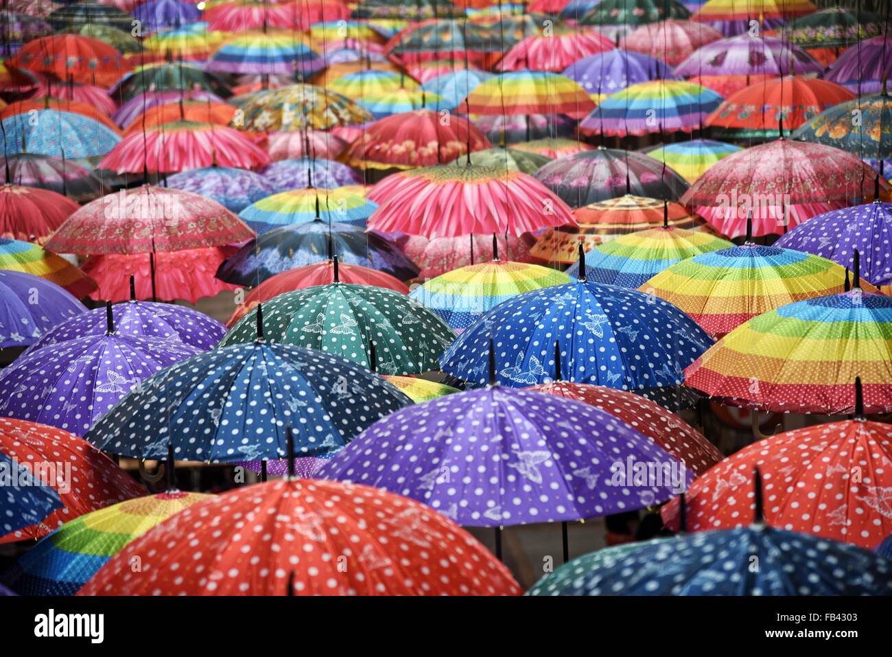 Dubai Mall Dubai UAE World's largest shopping Mall Umbrellas used for