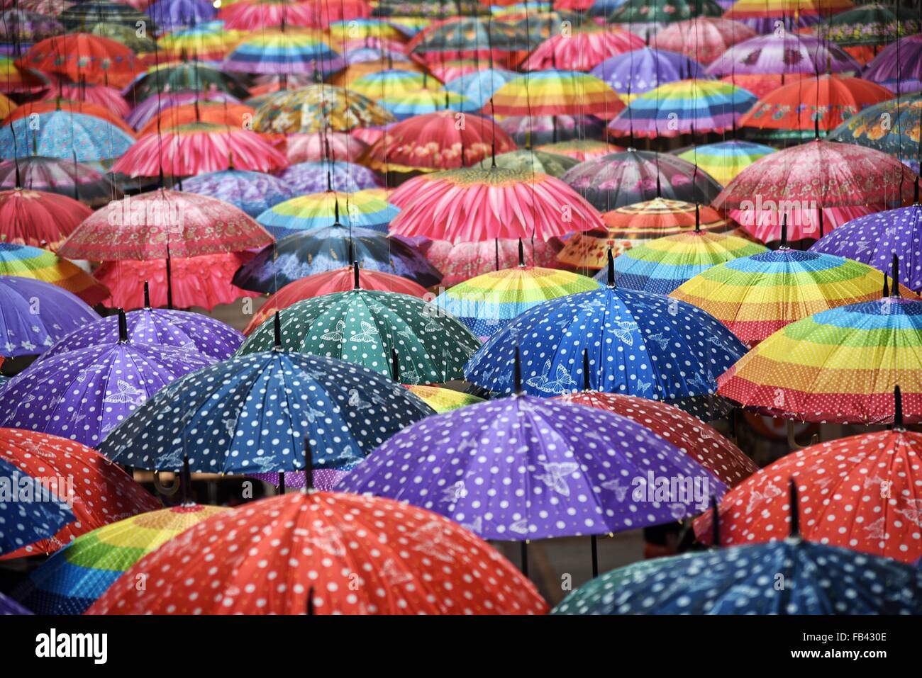 Dubai Mall Dubai UAE World's largest shopping Mall Umbrellas used for