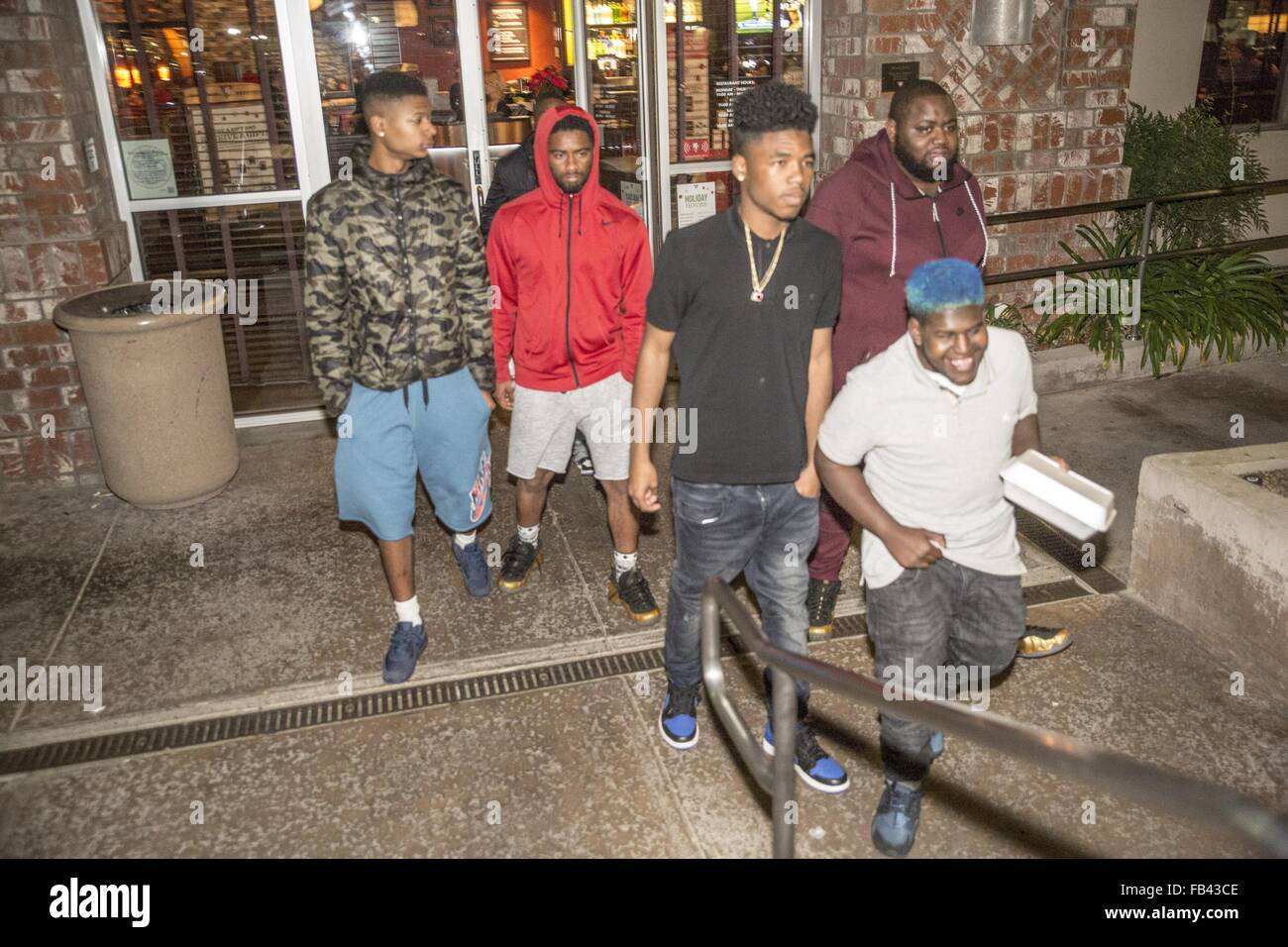 Tyrin Turner & Son, Singer / Rapper “Lil Caine The Artist” Seen Leaving