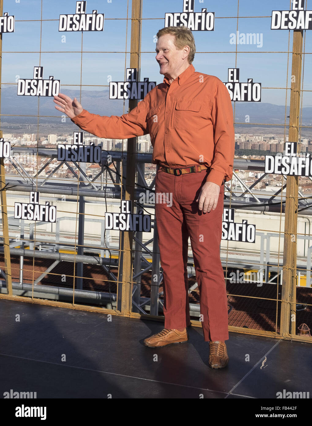 French High-wire artist Philippe Petit attends the 'El desafio' (The