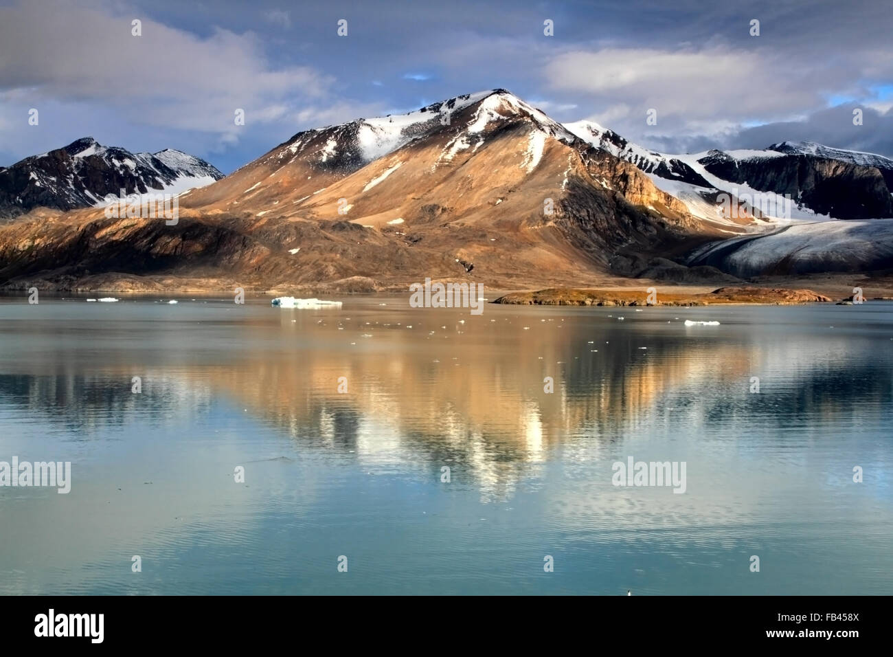 Svalbard Reflections Stock Photo