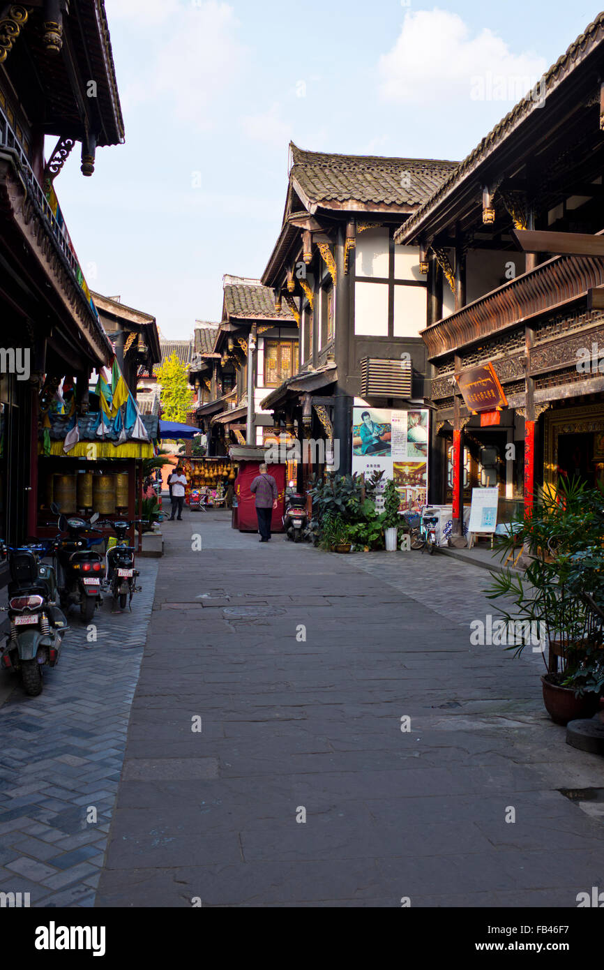 Chengdu City Centre Tea Houses Antique Shops Ancient Old Town Capital Of Sichuan Province Prc People S Republic Of China China Stock Photo Alamy