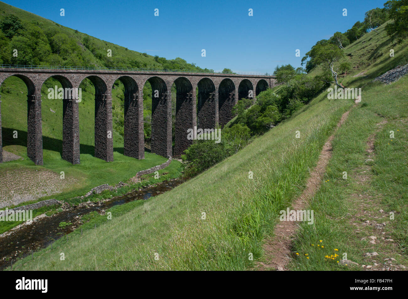 Smardale Viaduct near Crosby Garrett Cumbria Stock Photo
