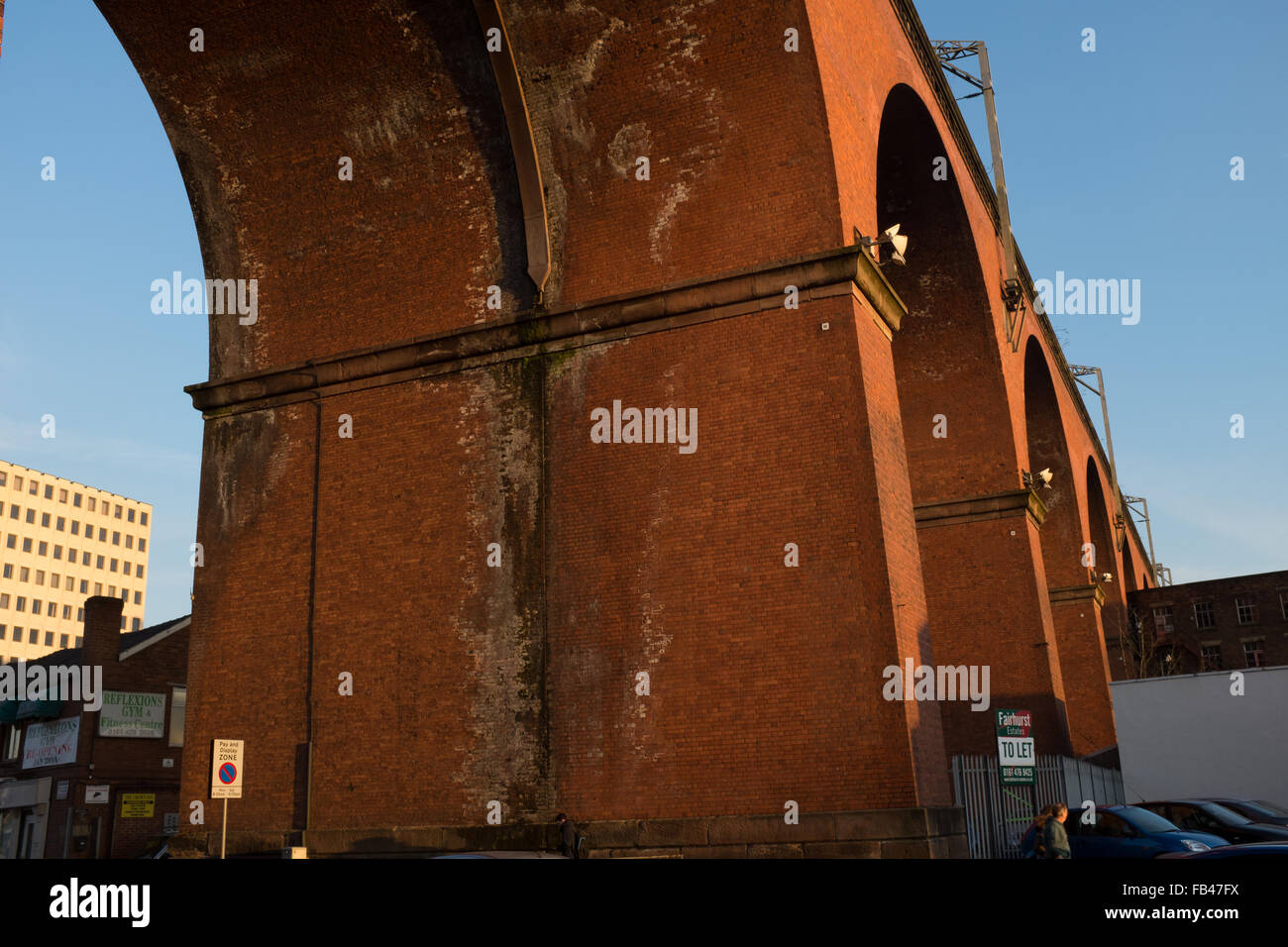 Stockport railway viaduct Stock Photo
