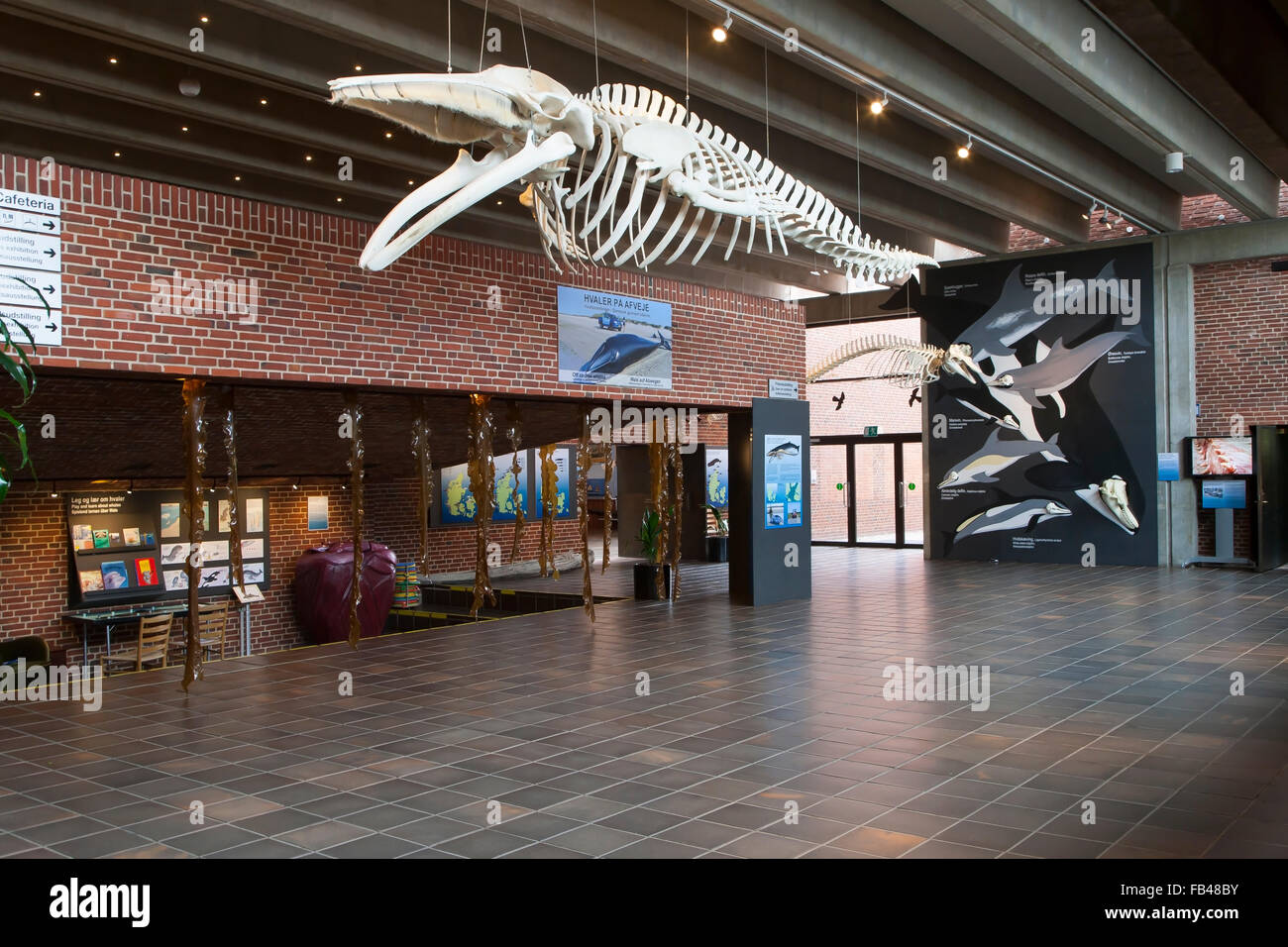 The entrance hall at the Fisheries and Maritime Museum, Esbjerg, Denmark Stock Photo
