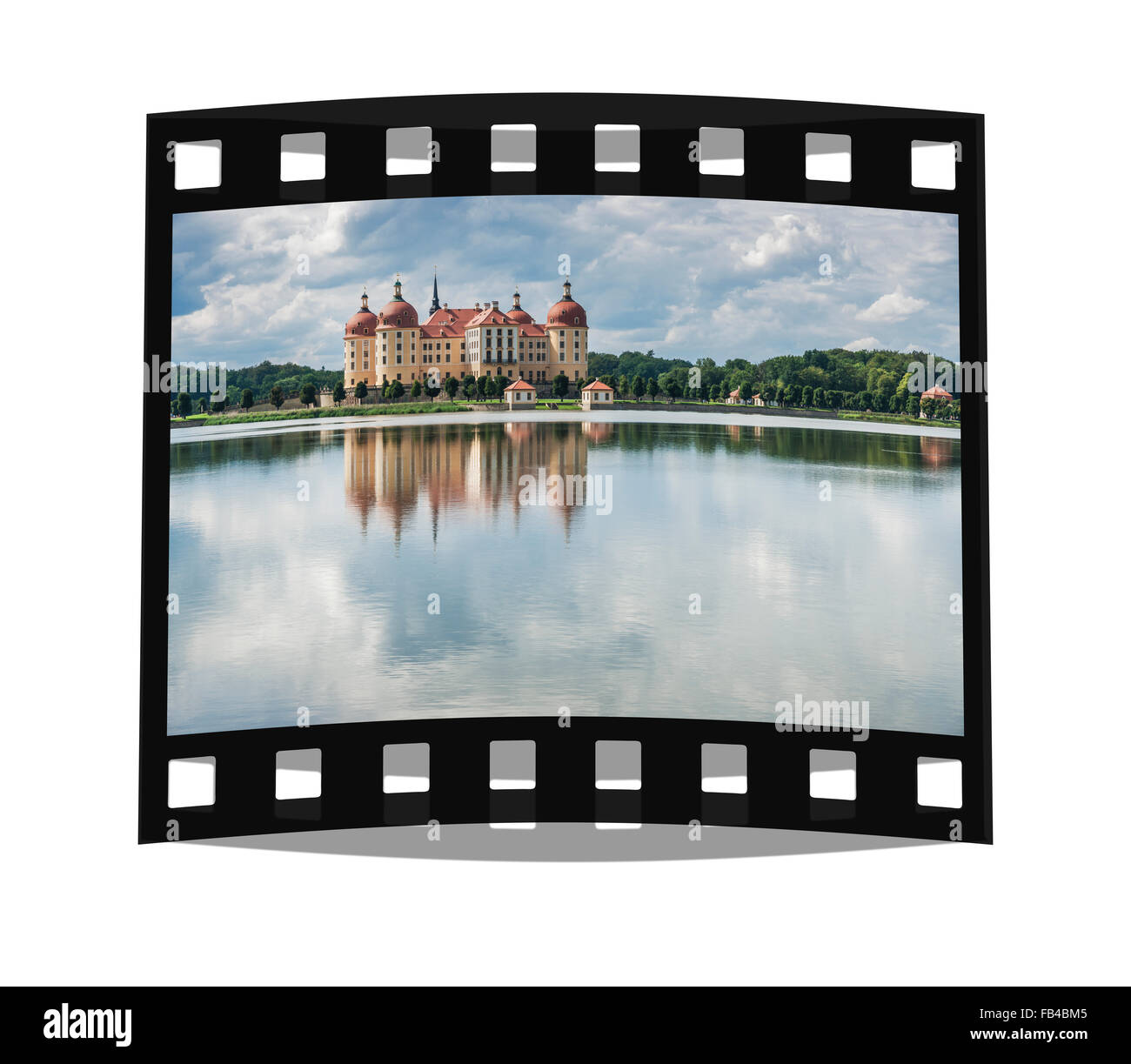 Moritzburg Castle near Dresden, administrative district Meissen, Saxony, Germany, Europe Stock Photo