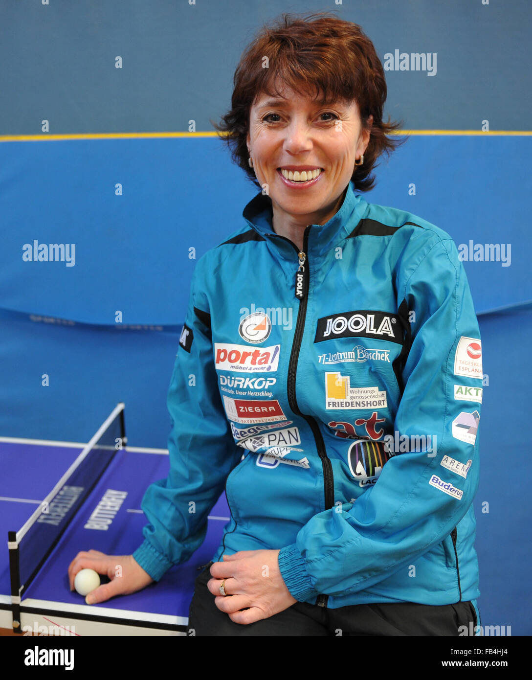 Berlin, Germany. 8th Jan, 2016. Russian table tennis icon Irina Palina