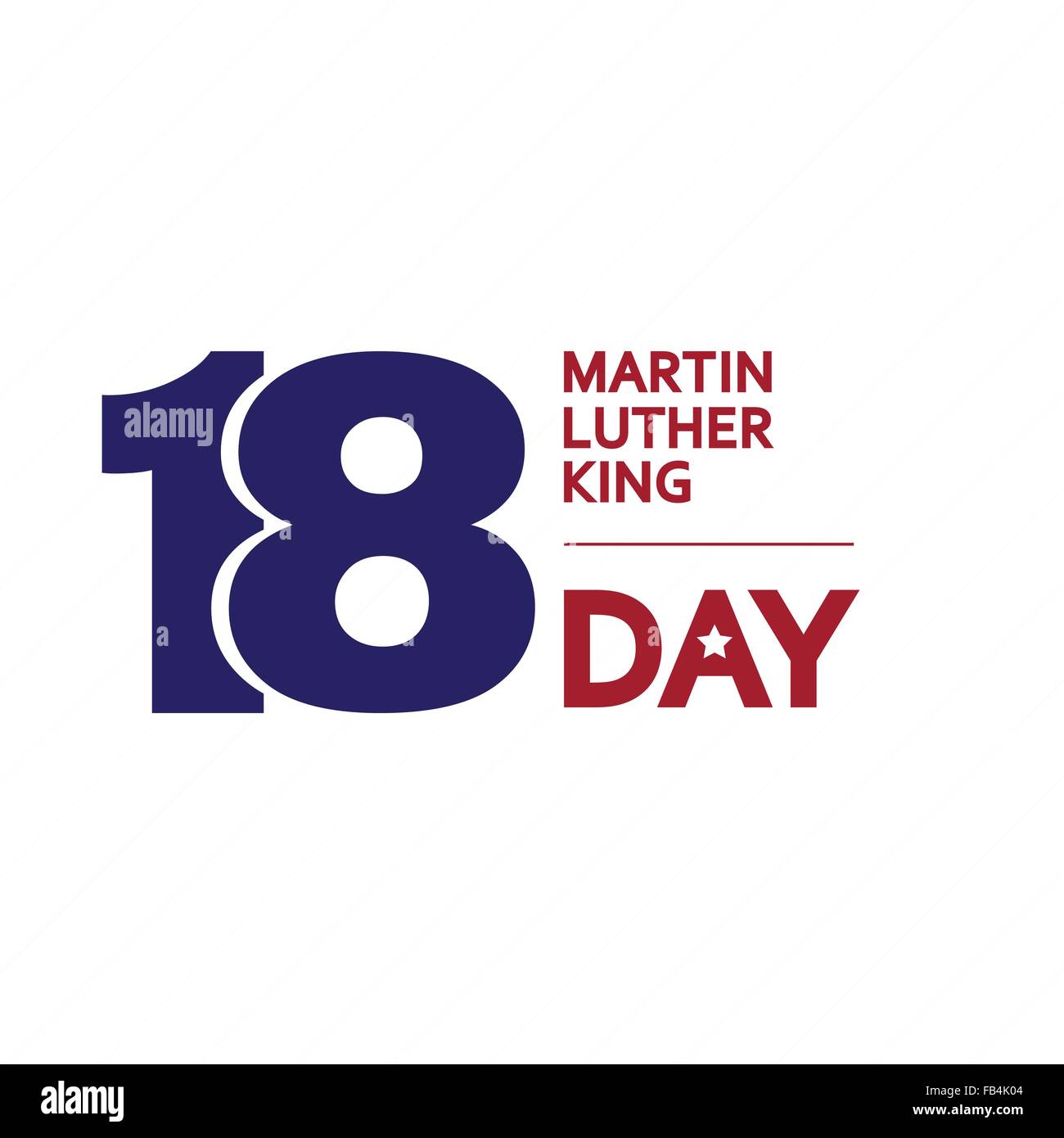 Martin Luther King Day. Vector illustration Stock Vector