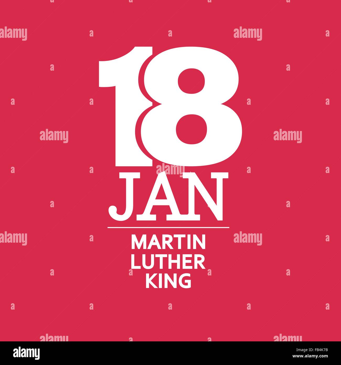 Martin Luther King Day. Vector illustration Stock Vector