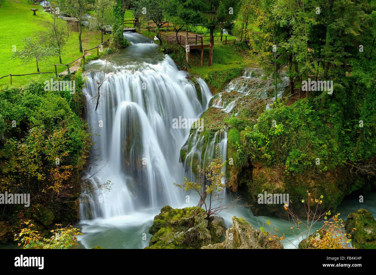 Slunj Wasserfall - Slunj waterfall 01 Stock Photo
