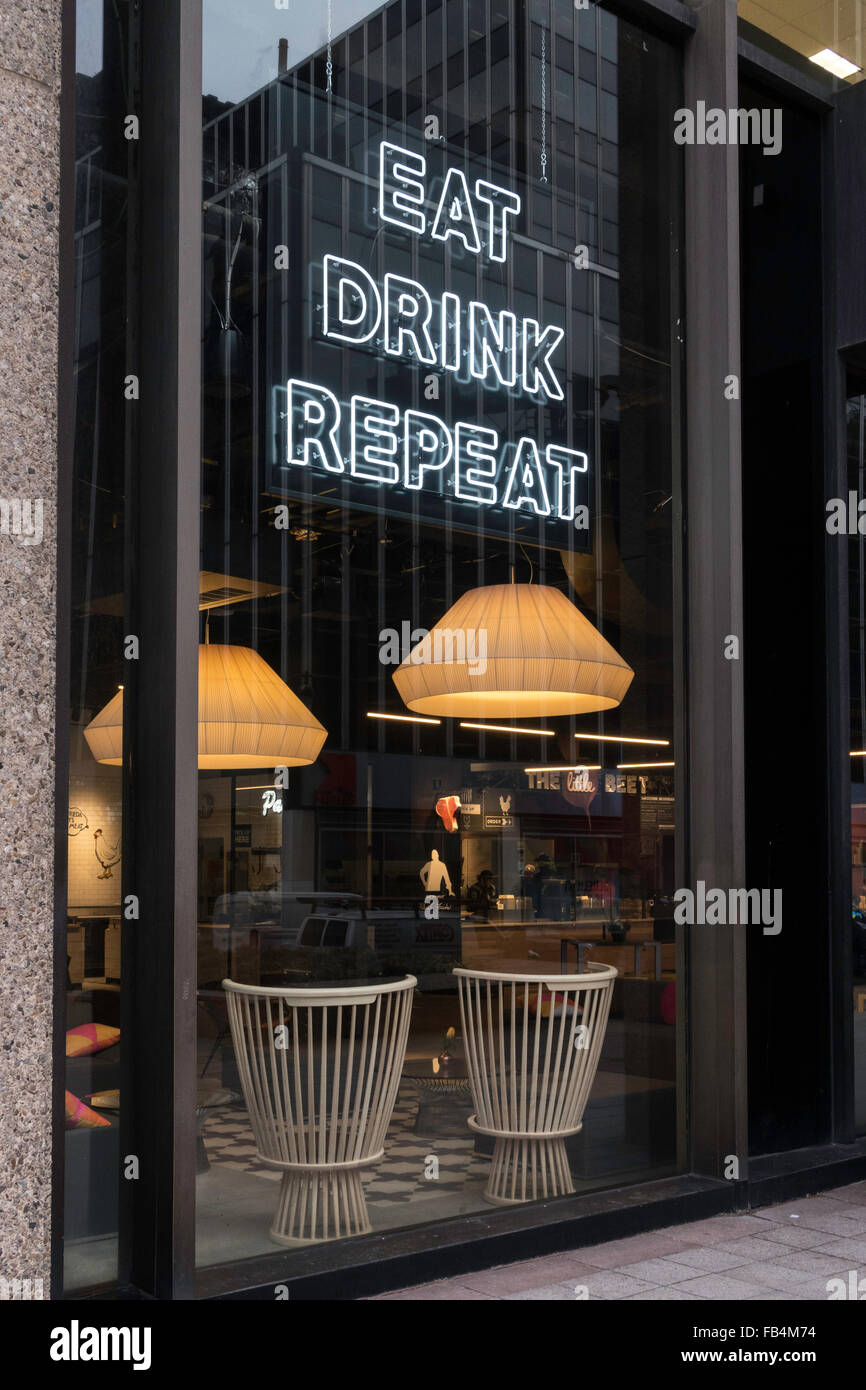 The Pennsy Food Court Signage, Penn Station, NYC Stock Photo Alamy