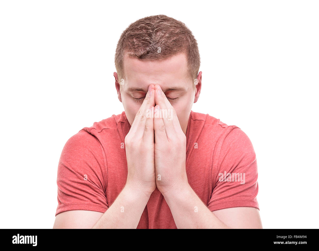 The man praying Stock Photo - Alamy