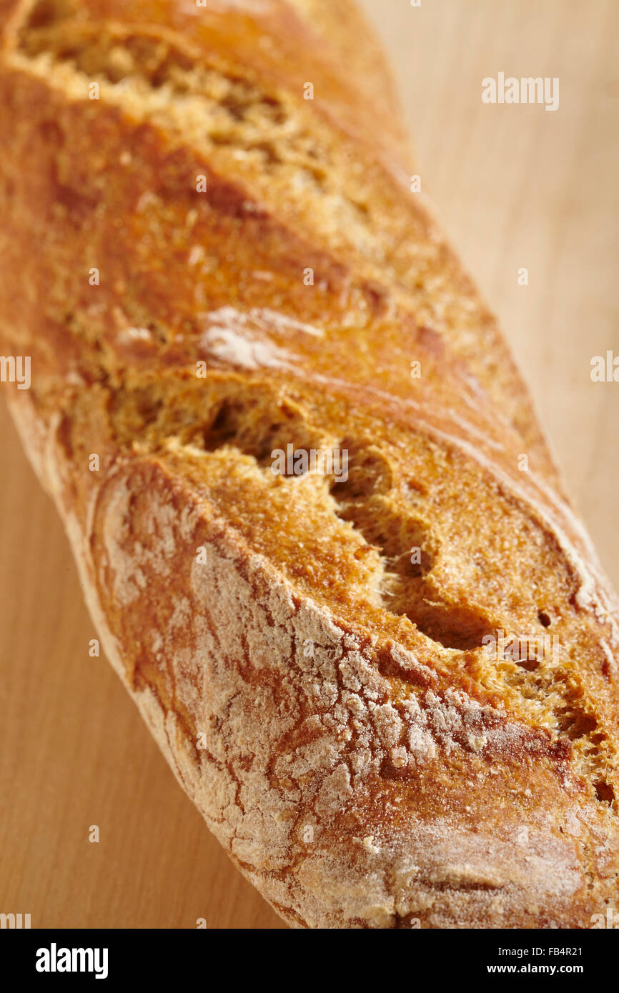 whole grain baguette style bread Stock Photo Alamy