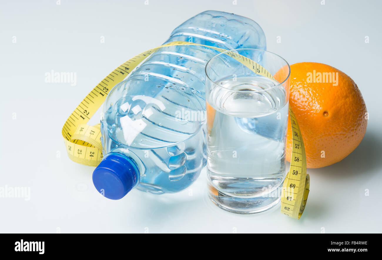 drinking water bottle Stock Photo