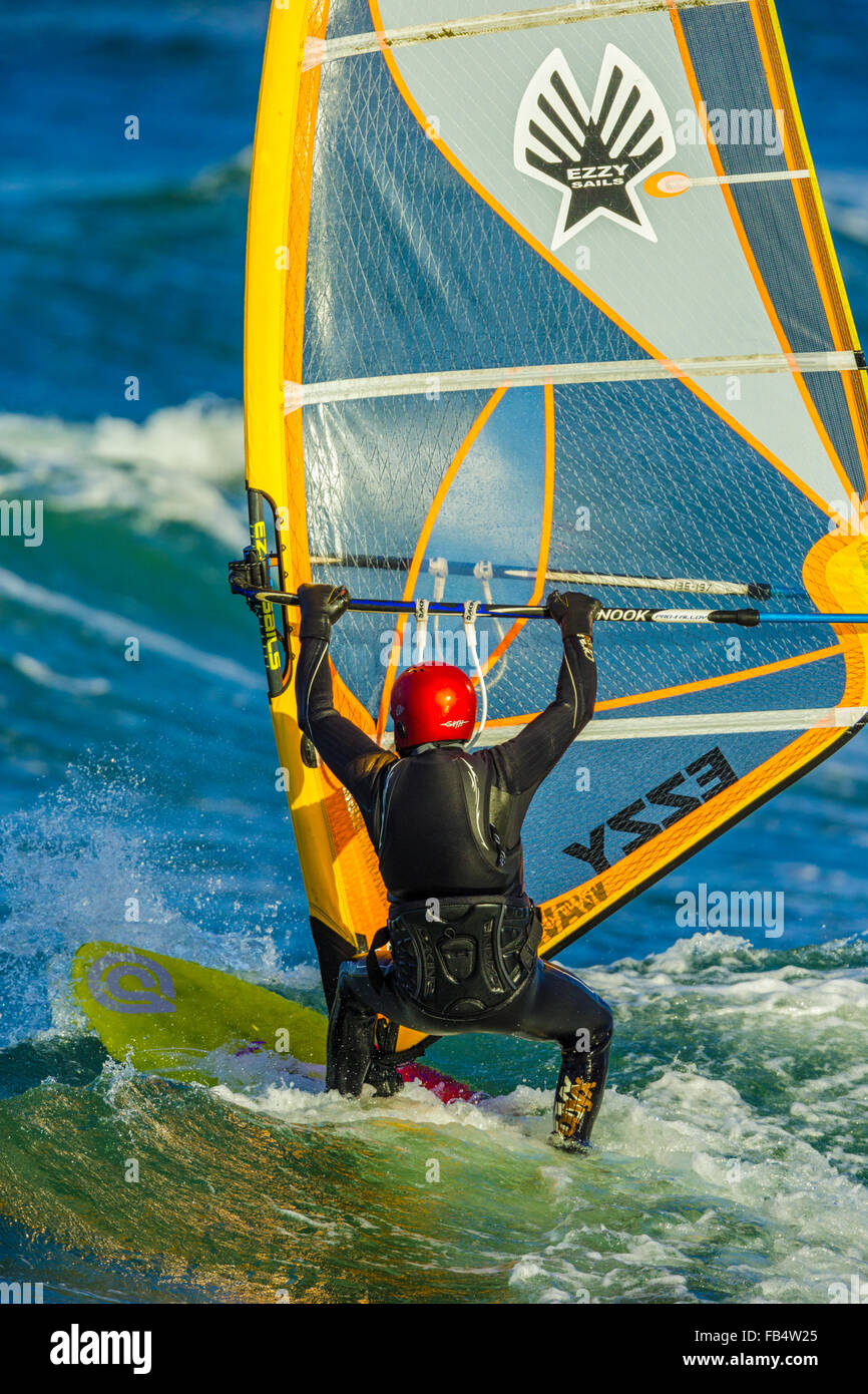windsurfing, Vancouver Island Stock Photo Alamy