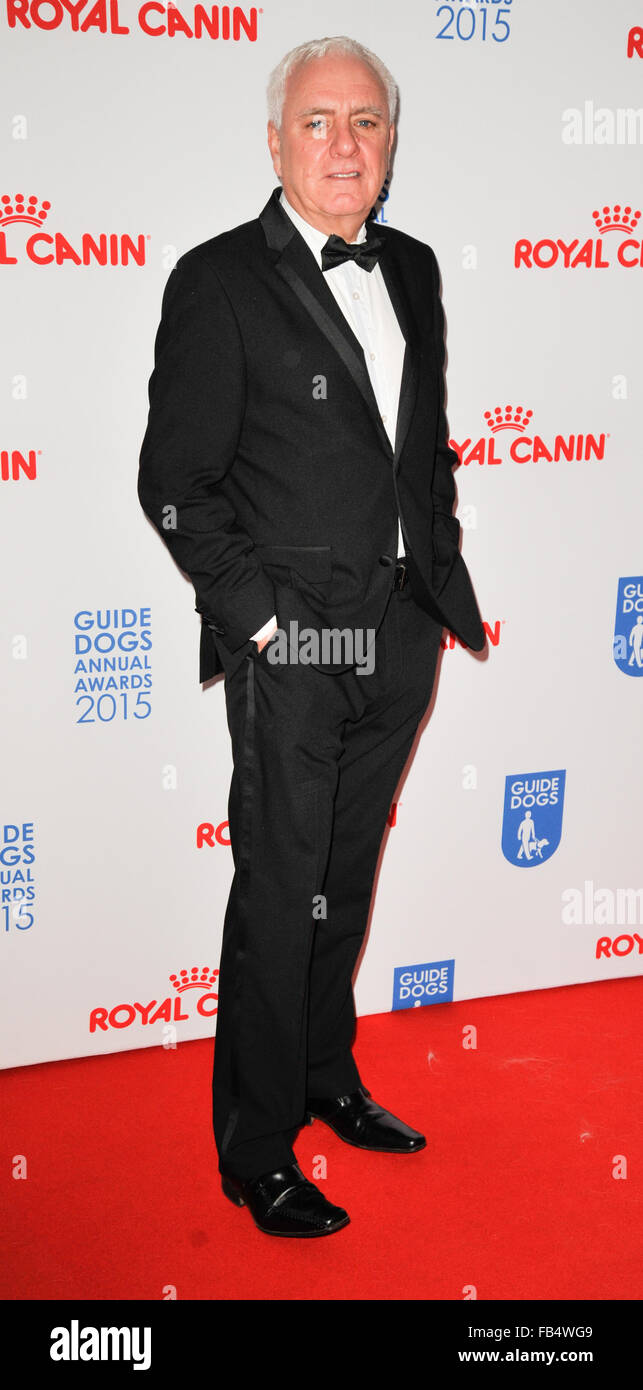 The Guide Dogs For The Blind Association annual awards 2015 at the Hilton - Arrivals  Featuring: Dave Spikey Where: London, United Kingdom When: 09 Dec 2015 Stock Photo