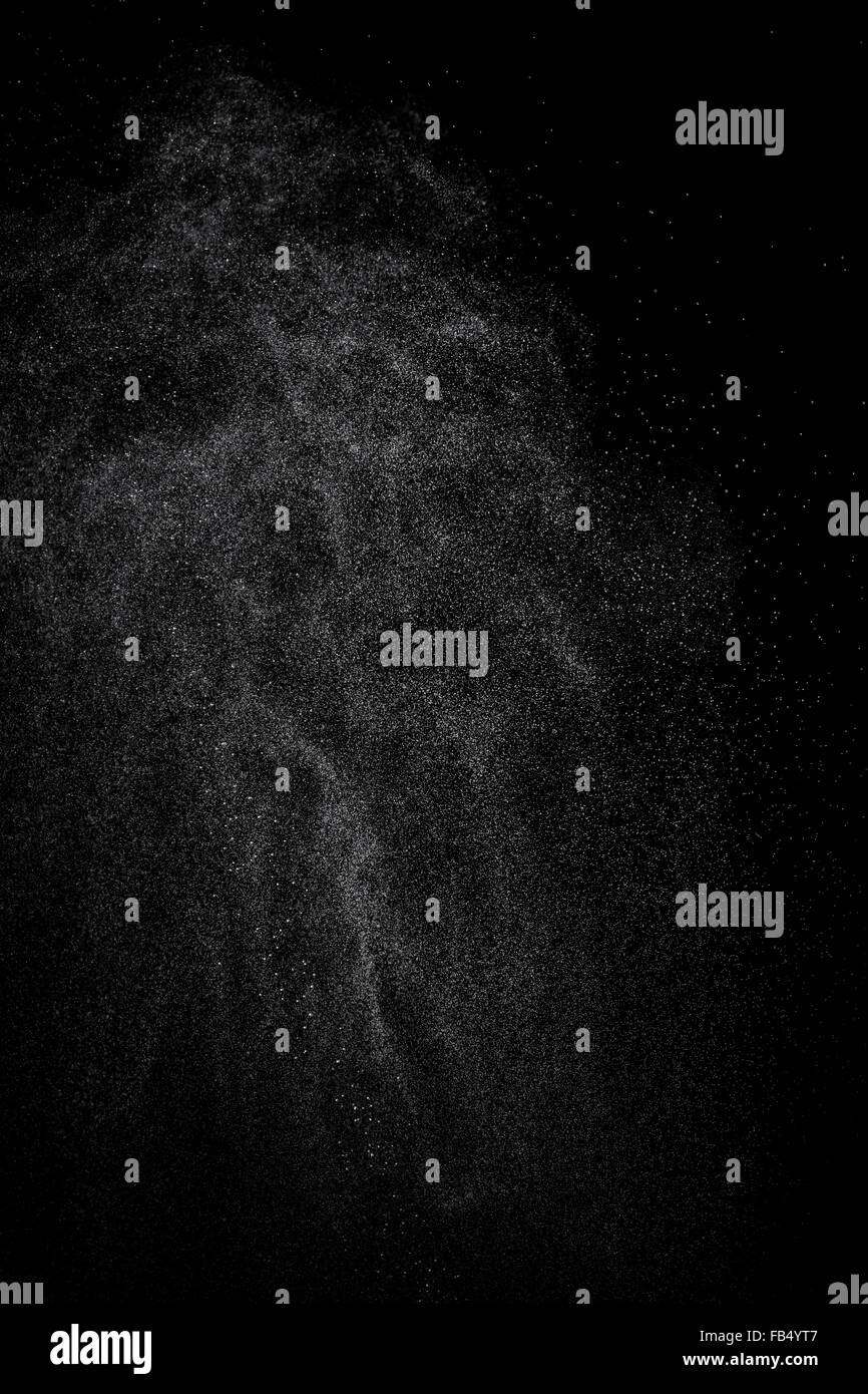 Abstract splashes of water on black background. Texture of water