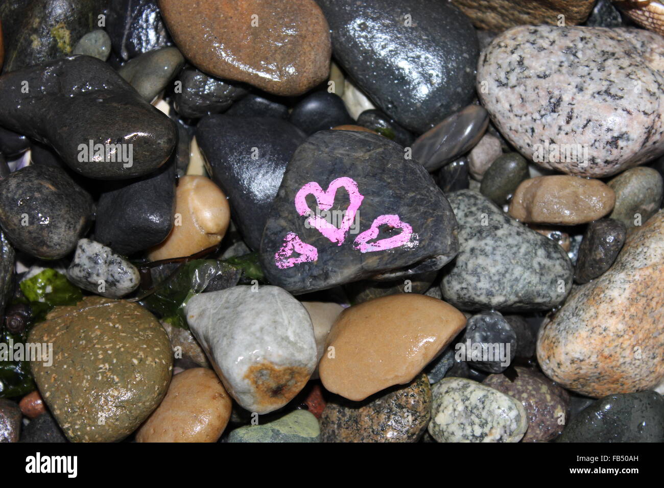Heart Rocks Stock Photo