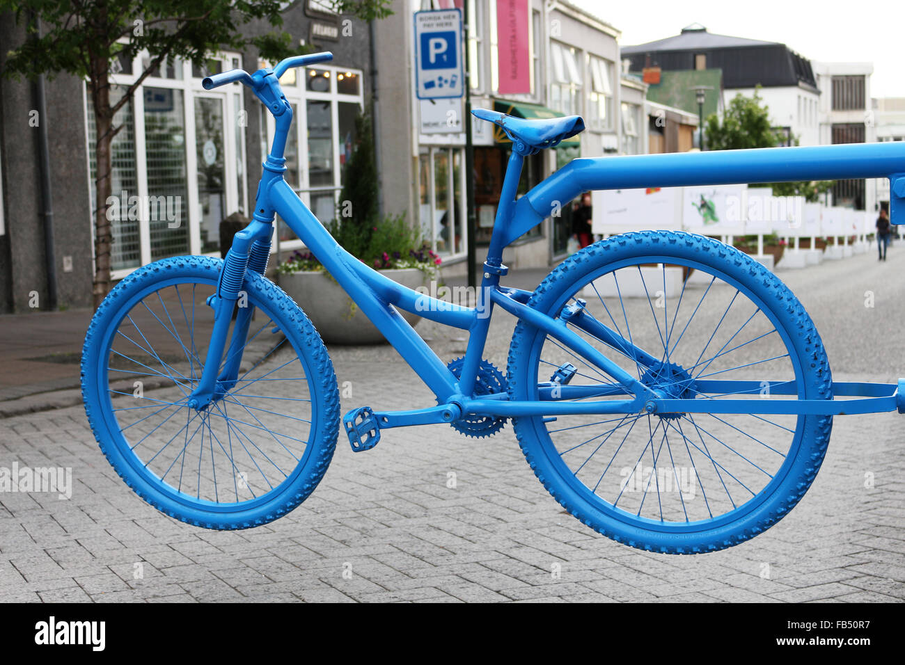 pastel blue bike