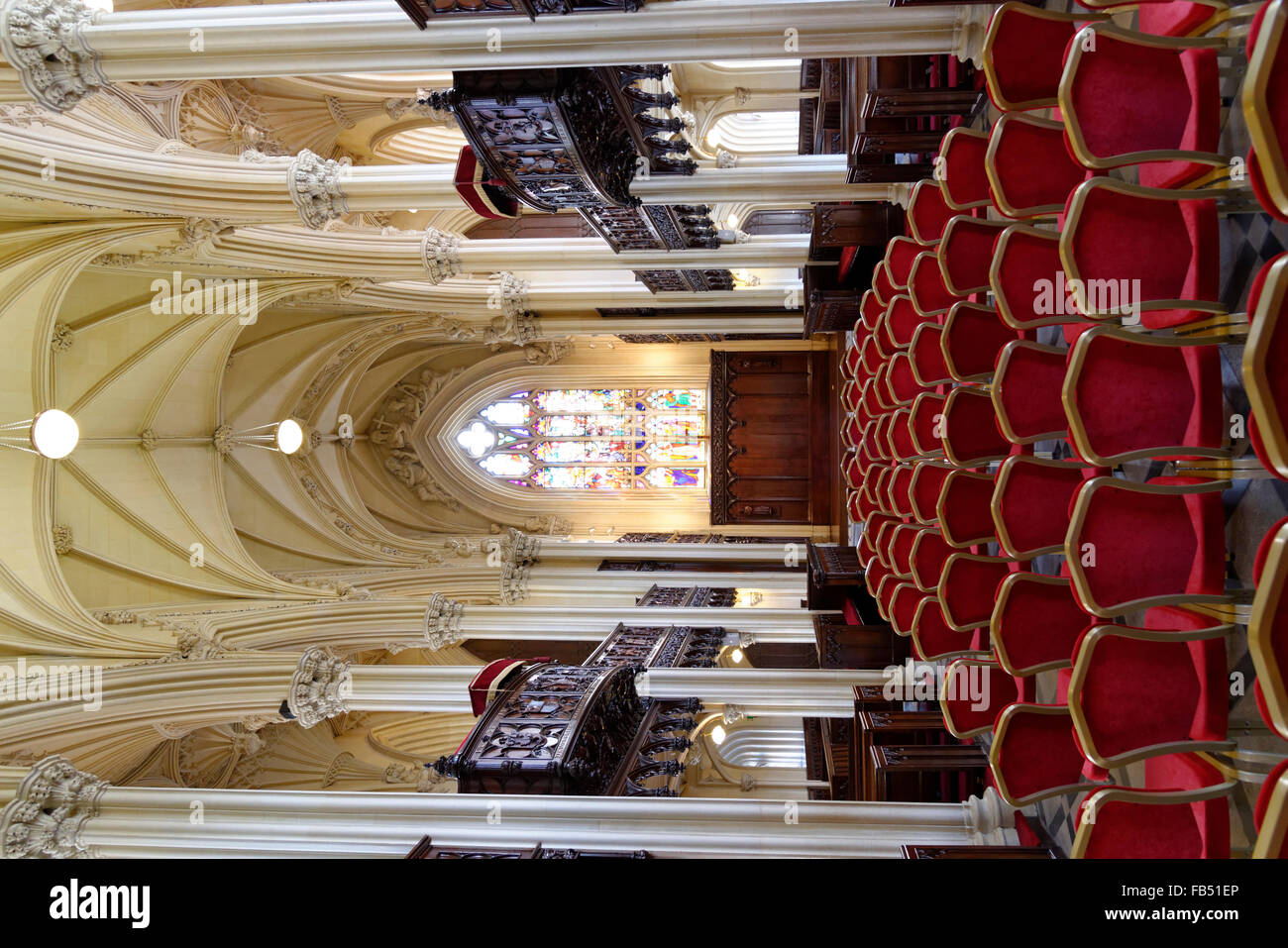 Interior, Chapel Royal, Dublin Castle, Temple Bar, Dublin, Leinster, Ireland Stock Photo
