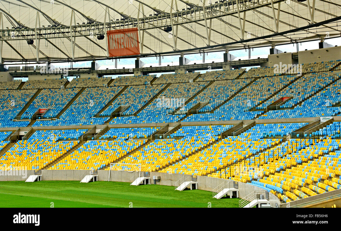 The Maracana stadium the temple of football olympic site in 2016 Stock Photo