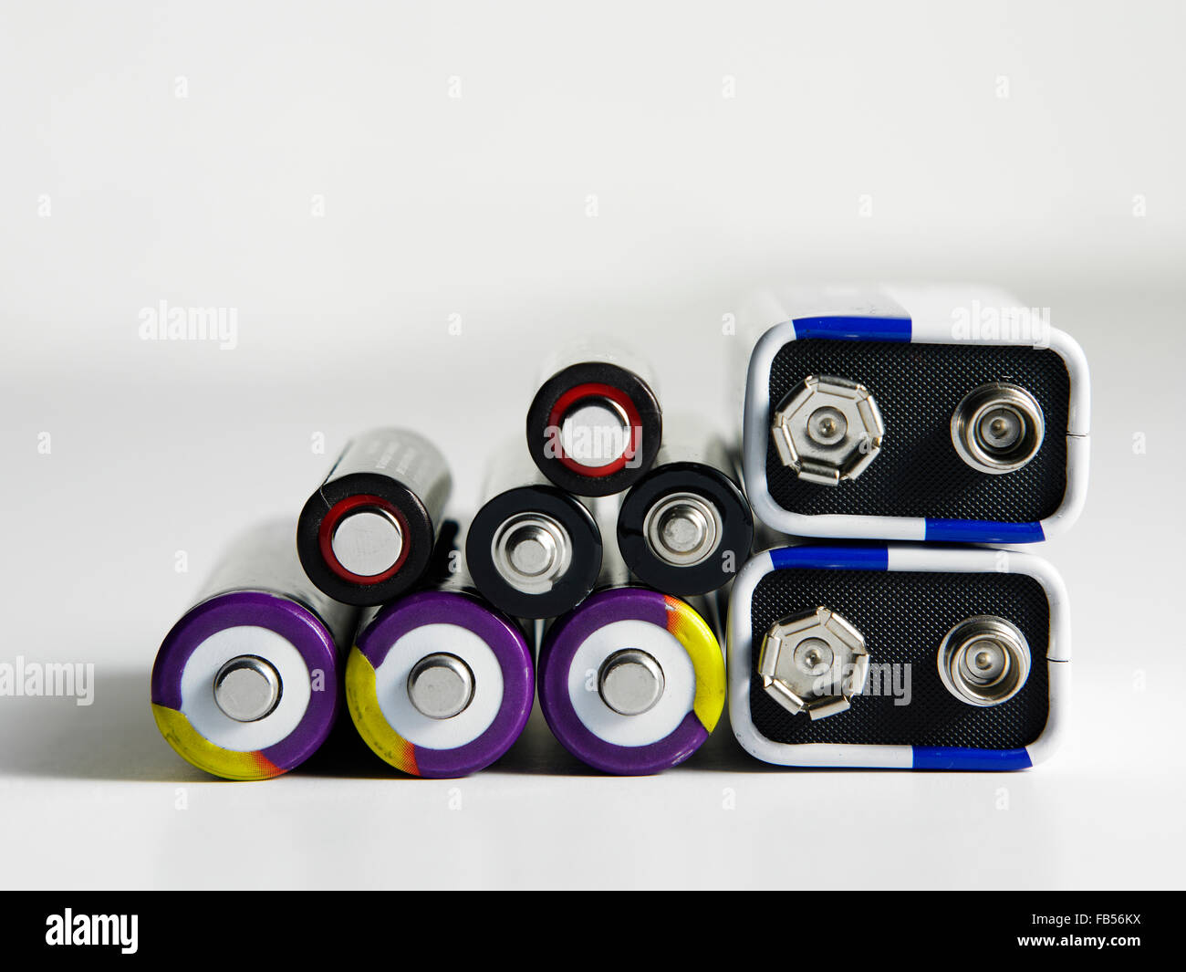 few different type of battery Stock Photo Alamy