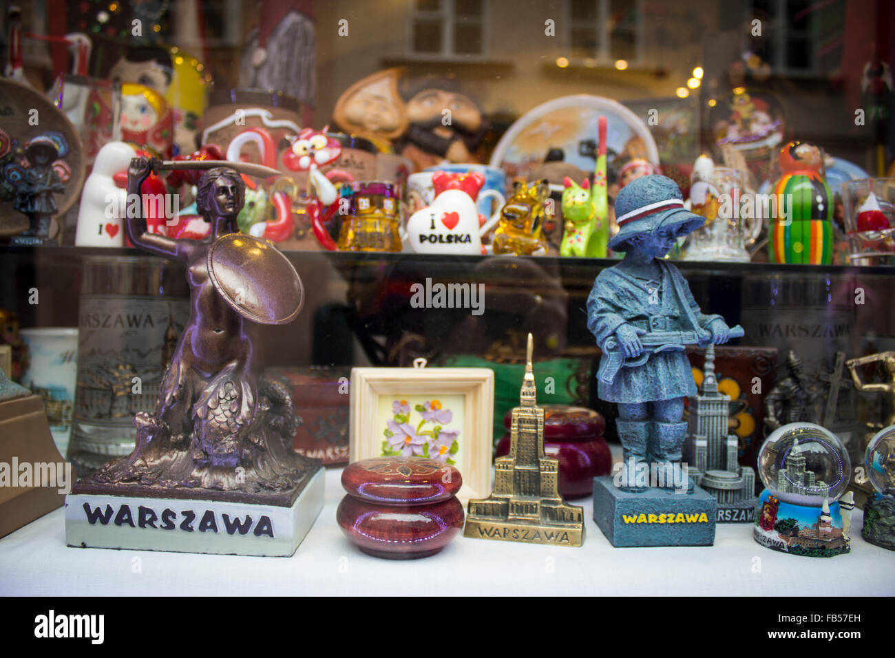 souvenir shop in Stary Rynek, Old Town Market Place in Warsaw Stock Photo -  Alamy